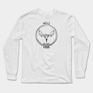 Wells Maine Moose Long Sleeve T-Shirt